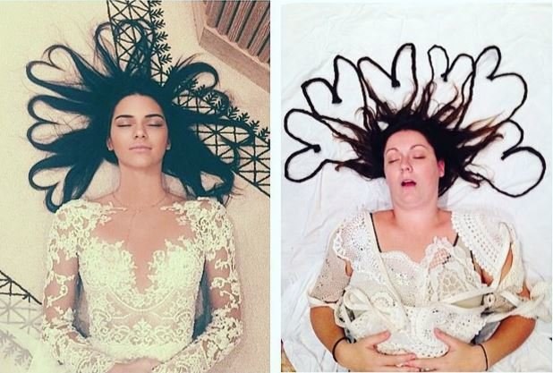 Kendall Jenner ir Celeste Barber / „Instagram“ nuotr.