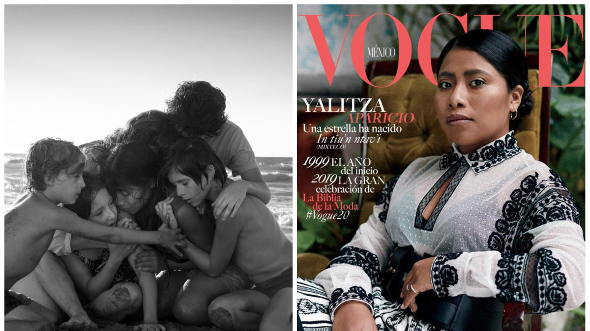 Yalitza Aparicio/ Kadras iš filmo „Roma“ ir „Vogue“ žurnalo nuotr.