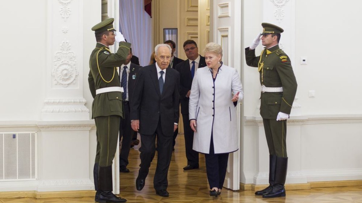 Shimonas Peresas ir Dalia Grybauskaitė / Irmanto Gelūno / 15min nuotr.