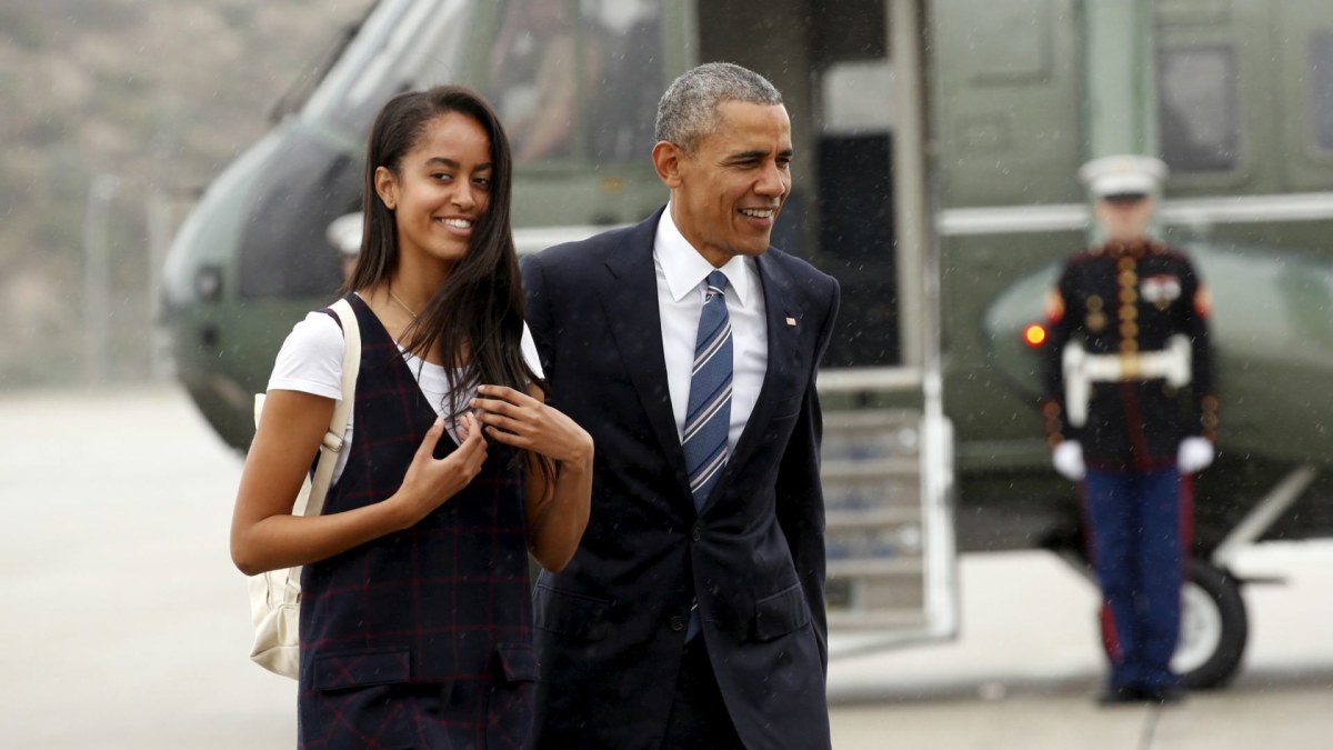 Barackas Obama su dukra Malia / „Reuters“/„Scanpix“ nuotr.