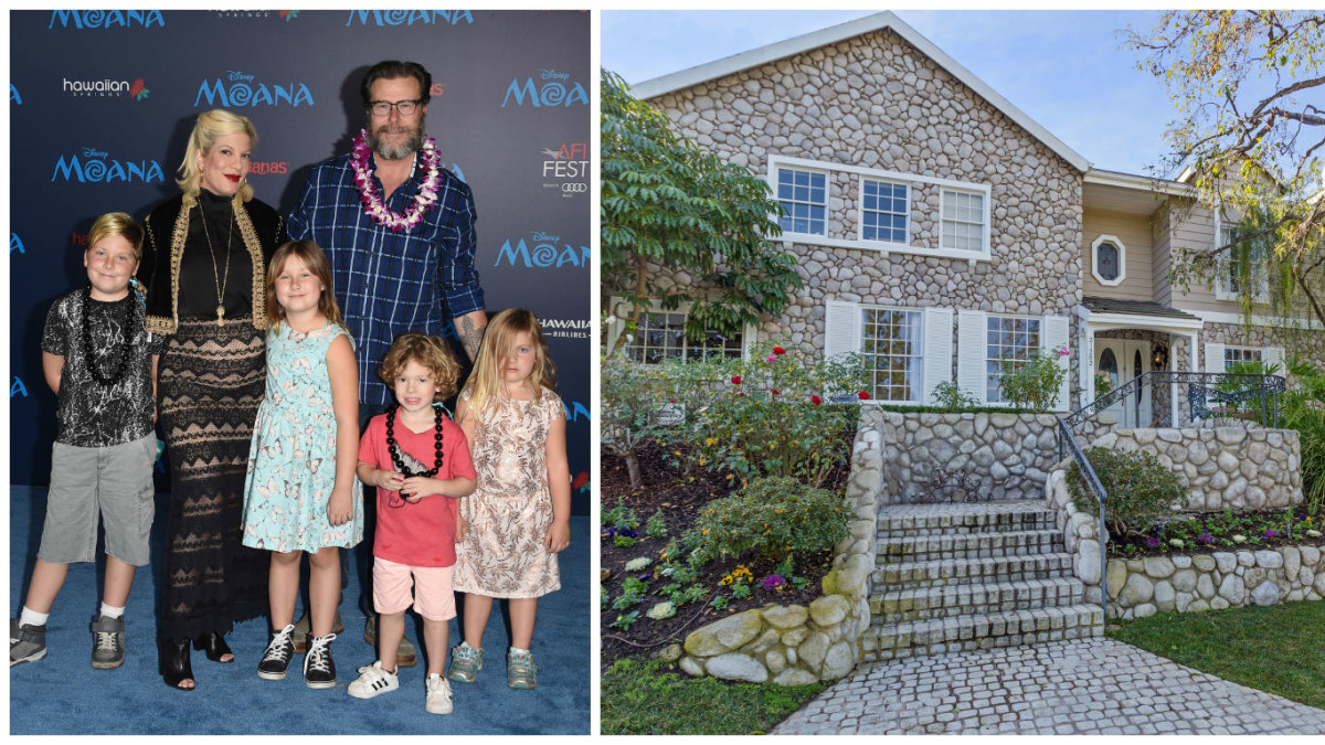Penkto vaiko besilaukianti Tori Spelling su šeima persikėlė į erdvesnį namą / Vida Press nuotr.