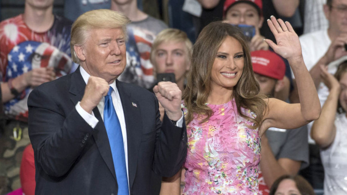 Donaldas Trumpas su žmona Melania / Vida Press nuotr.