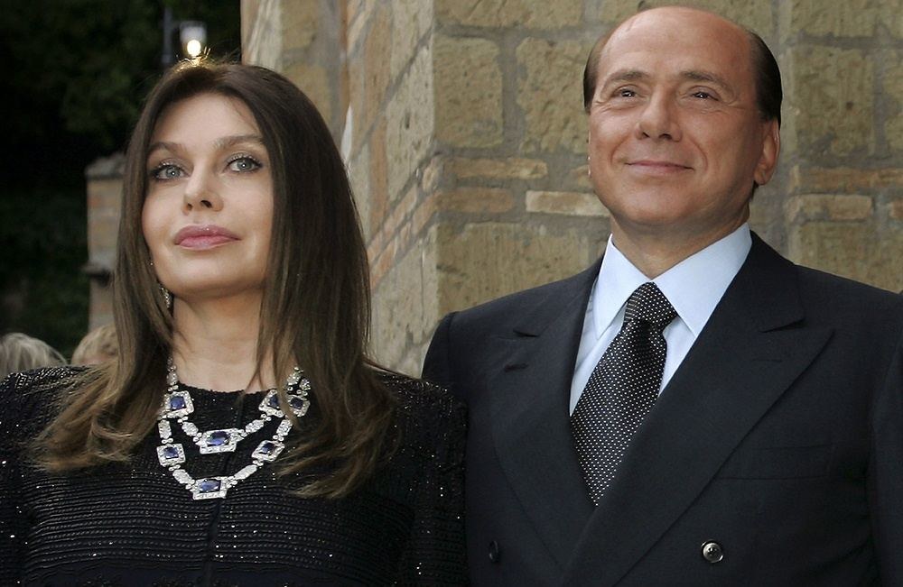 Silvio Berlusconi su buvusia žmona Veronica Lario / „Scanpix“ nuotr.