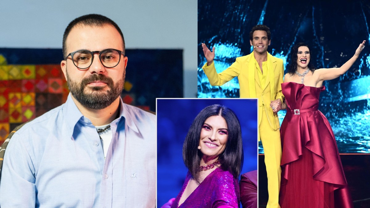 Gian Luca Demarco ir „Eurovizijos“ vedėjai / Pauliaus Peleckio ir „Scanpix“ nuotr.