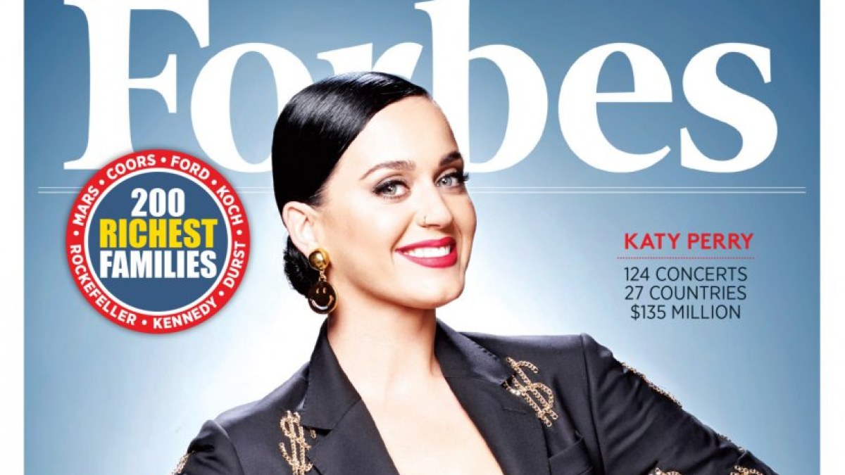 Katy Perry papuošė „Forbes“ viršelį