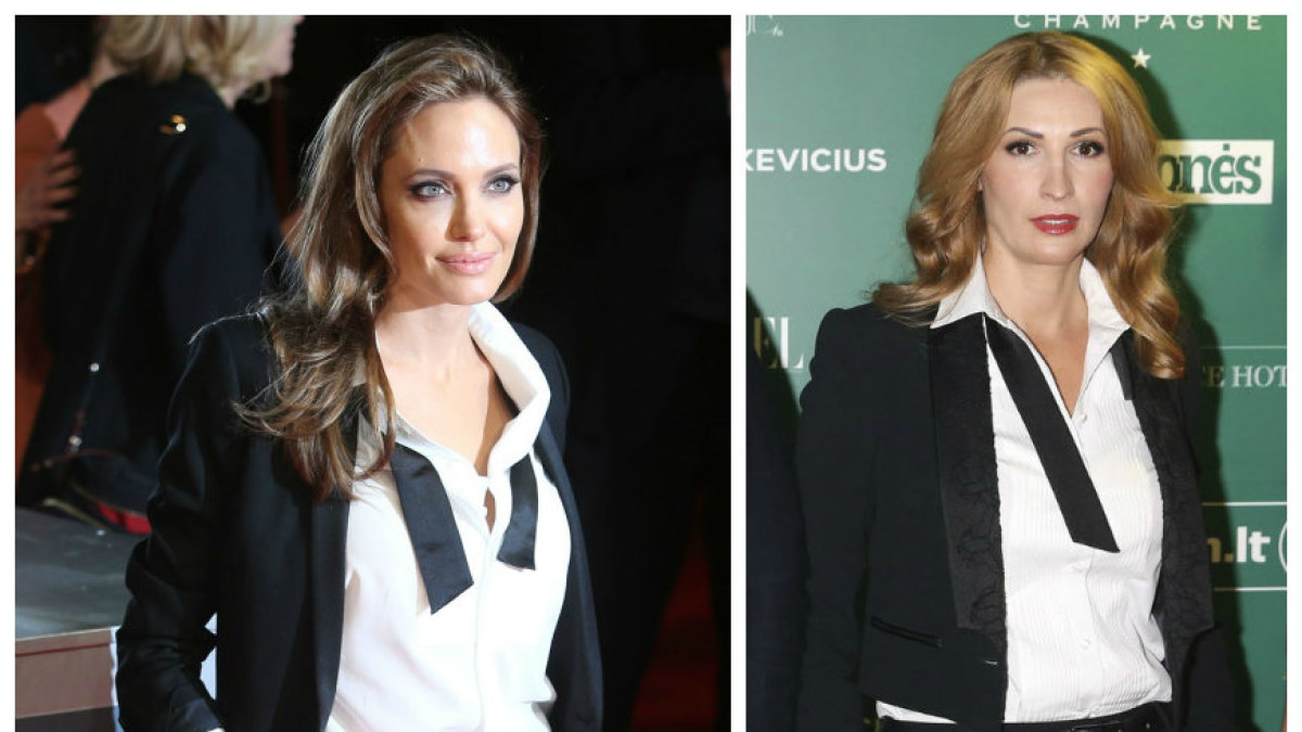 Angelina Jolie ir Daina Bosas / „Scanpix“/AP ir Žmonės.lt/Viganto Ovadnevo nuotr.
