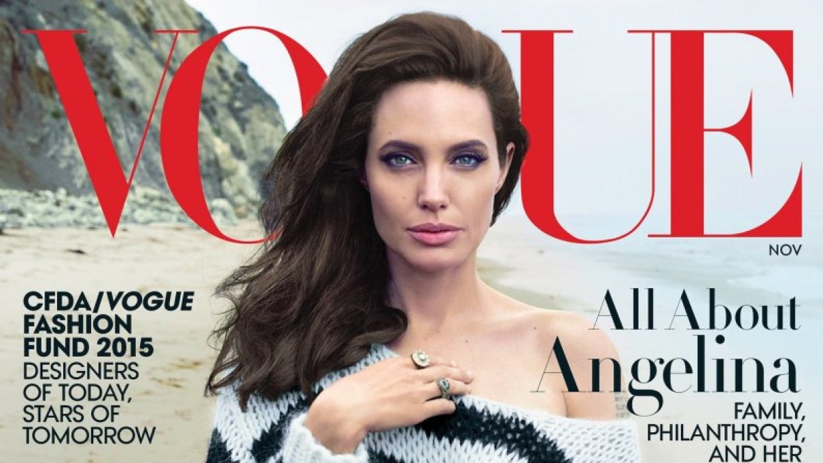 Angelina Jolie / „Vogue“ viršelis/Annie Leibovitz nuotr.