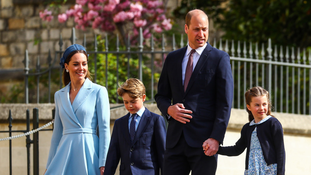 Kate Middleton, princas Williamas, princas George'as ir princesė Charlotte / „Vida Press“ nuotr.