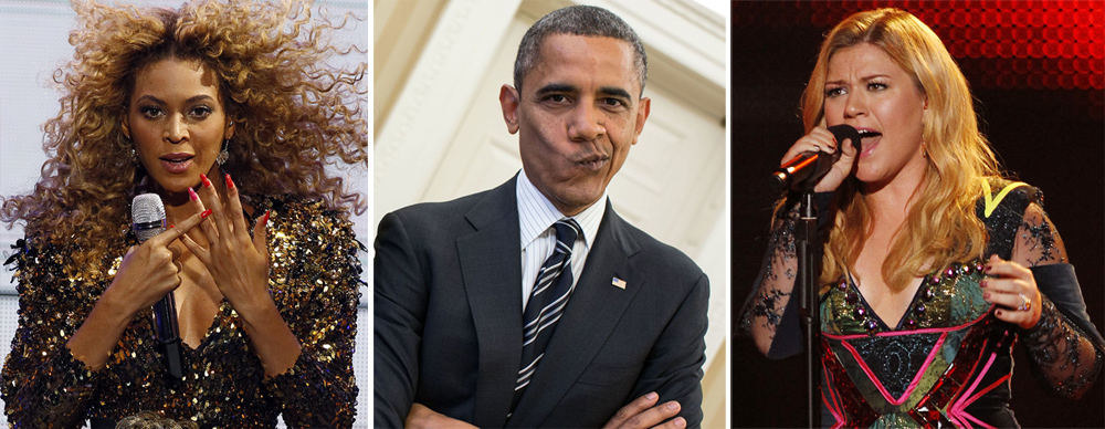 Beyonce (kairėje) ir Kelly Clarkson dainuos prezidentui Barackui Obamai / „Scanpix“ nuotr.