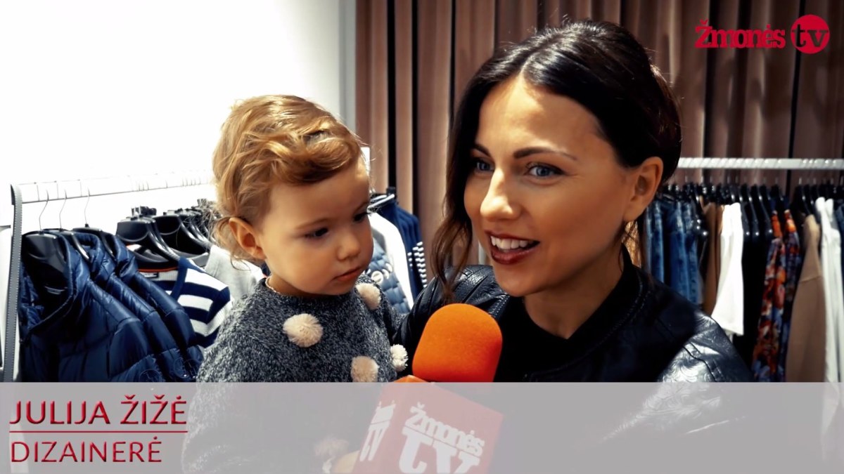 Julija Žižė su dukrele Lėja / Stop kadras iš video