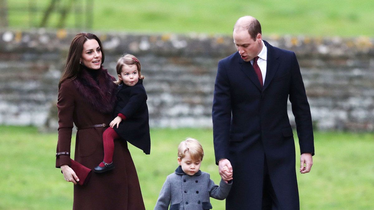 Princas Williamas ir Kembridžo hercogienė Catherine su vaikais / „Scanpix“ nuotr.