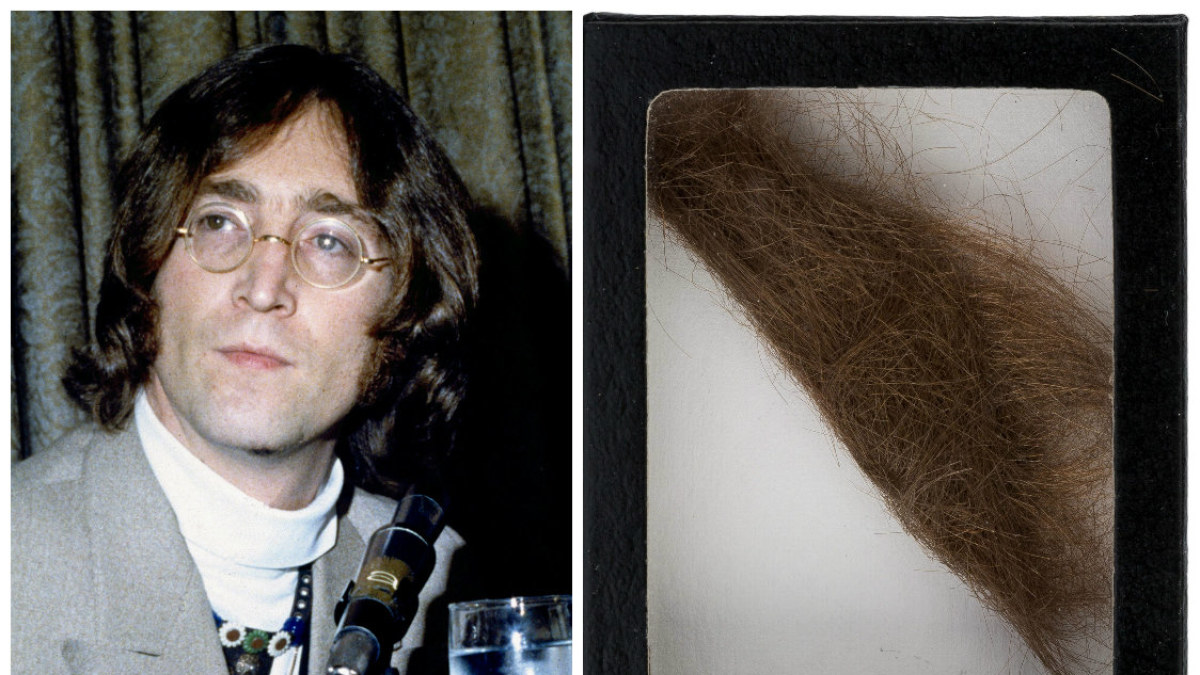Johno Lennono plaukų sruoga aukcione parduota už 35 tūkst. dolerių / „Scanpix“ nuotr.