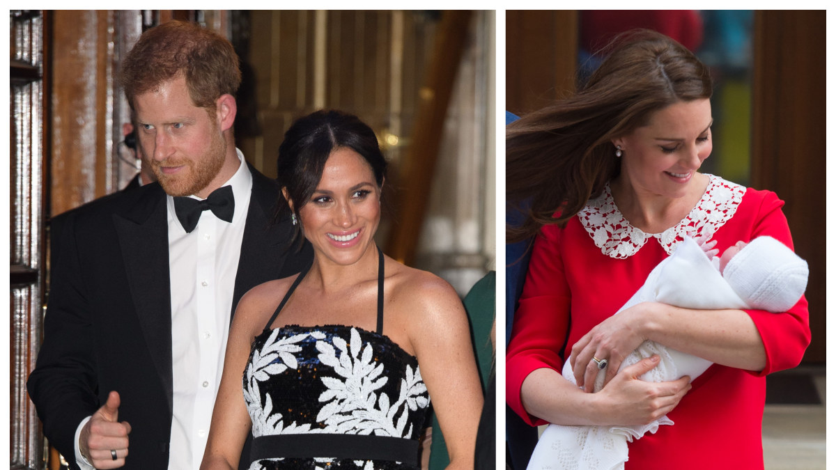 Princas Harry, Meghan Markle bei Kate Middleton su sūnumi Louisu