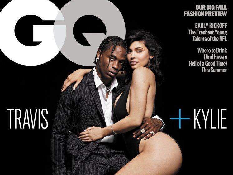 Kylie Jenner ir Travisas Scottas / Žurnalo GQ nuotrauka