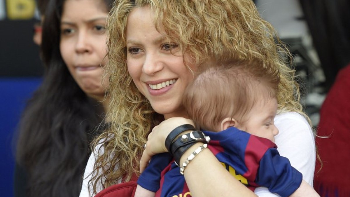 Shakira su sūnumi Sasha / AFP/„Scanpix“ nuotr.