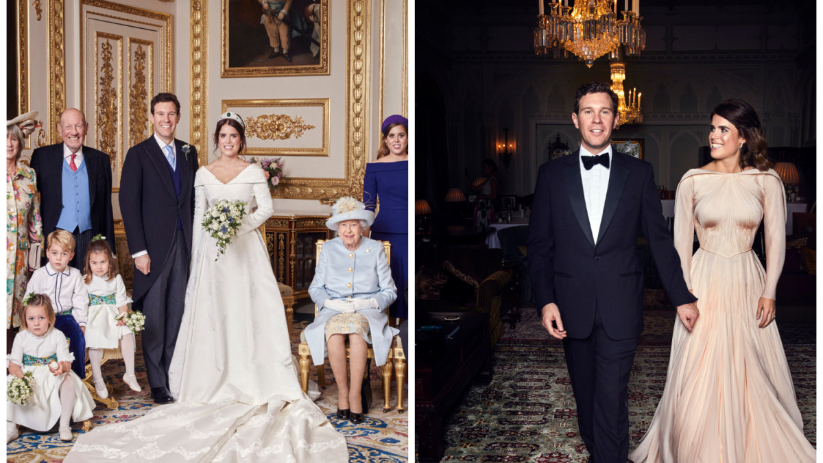 Princesės Eugenie ir Jacko Brooksbanko oficiali vestuvių nuotrauka / Vida Press nuotr.
