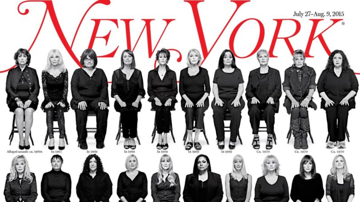 35 moterys, kaltinančios komiką Billą Cosby lytine prievarta, nusifotografavo žurnalo viršeliui / AFP/„Scanpix“ nuotr.