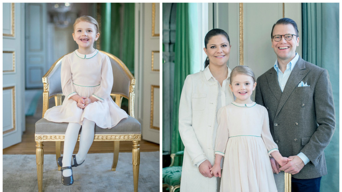 Švedijos princesė Estelle su tėvais – princese Victoria ir princu Danieliu / Kate Gabor/Kungahuset.se nuotr.