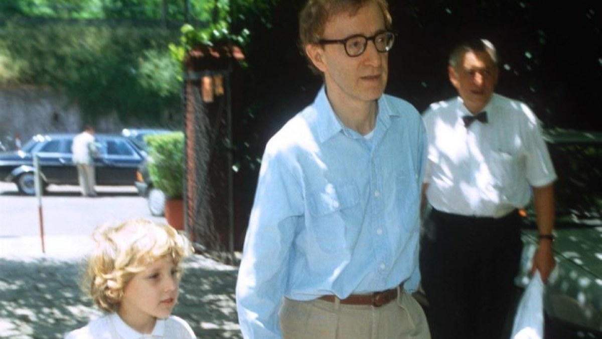 Woody Allenas su įdukra Dylan 1991-aisiais / AOP nuotr.
