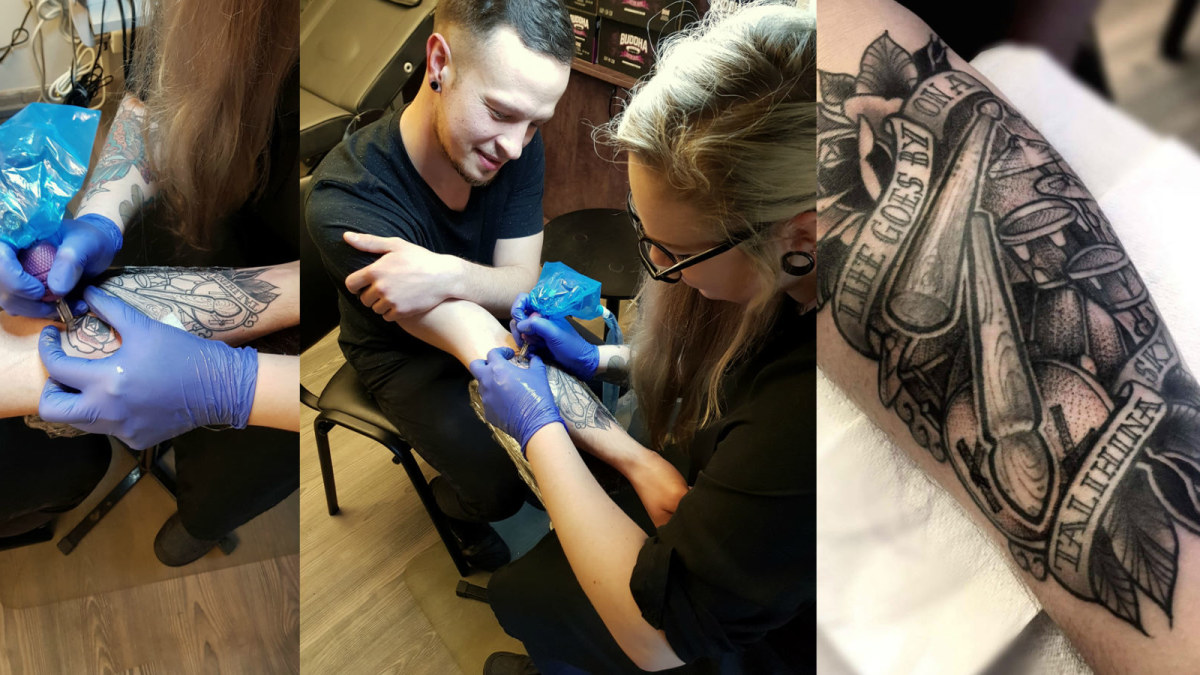 Sergejus Pavlovas pasidarė tatuiruotę su „Kings of Leon“ dainos žodžiais ir simboliai / Asmenininio albumo nuotr.