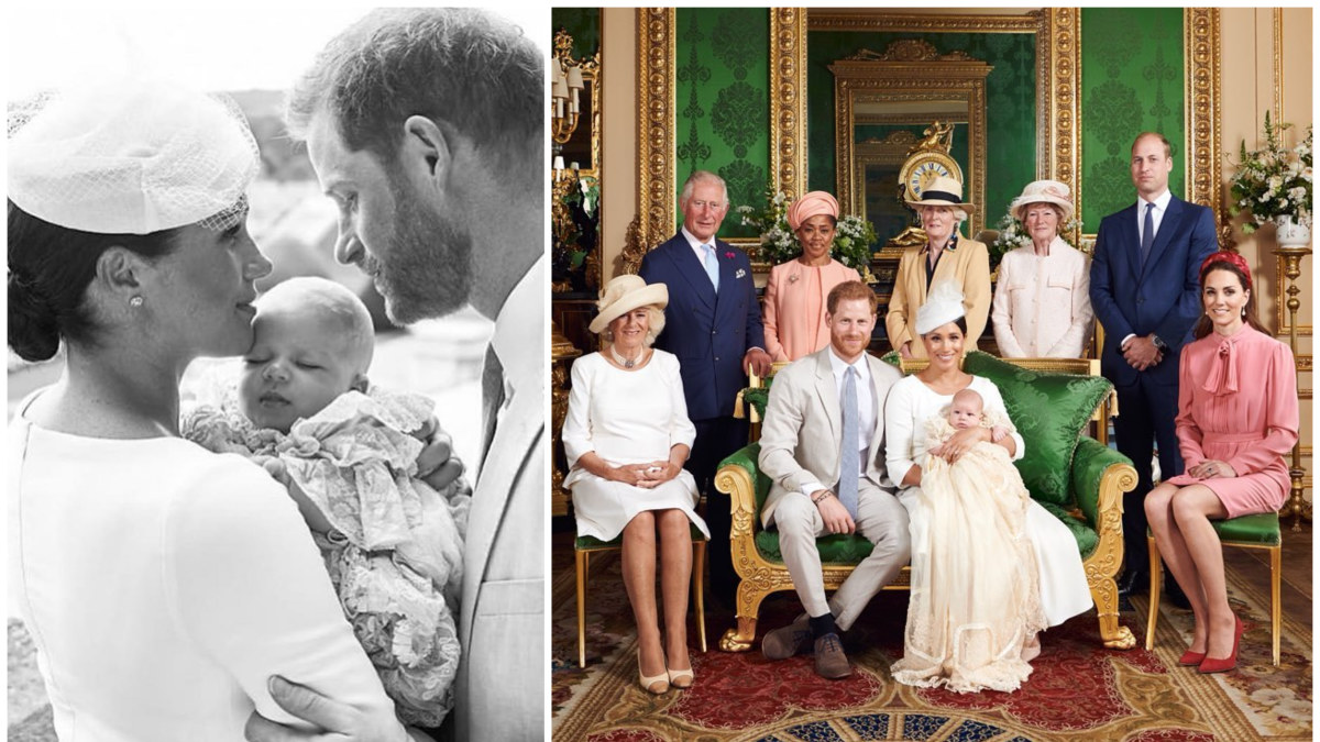 Princas Harry ir Meghan Markle su šeima per sūnaus Archie krikštynas