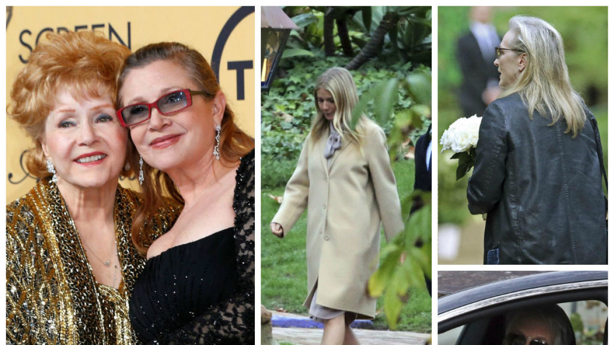 Gwyneth Paltrow, Meryl Streep ir Jamie Lee Curtis renkasi į atsisveikinimo su Debbie Reynolds ir Carrie Fisher ceremoniją / „Scanpix“ nuotr.