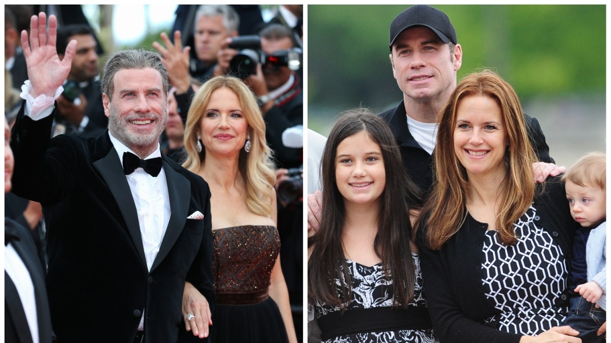 Johnas Travolta su žmona Kelly Preston ir vaikais / Vida Press nuotr.