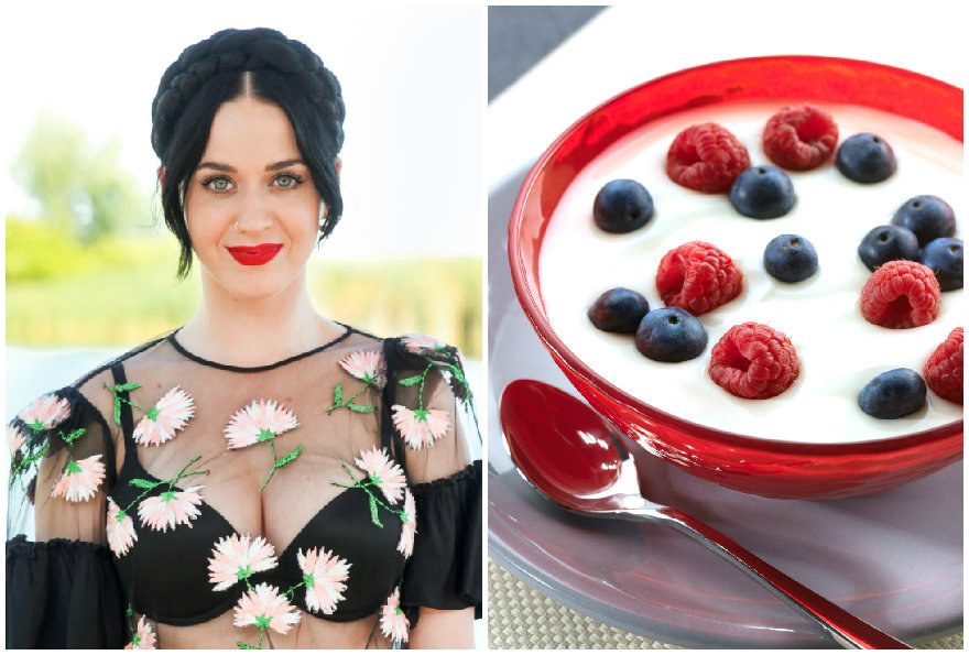 Kate Perry dažnai valgo jogurtą / „Scanpix“/„Vida Press“ nuotr.