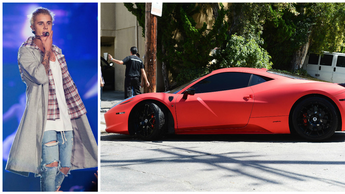 Justino Bieberio „Ferrari 458 Italia“ / „Scanpix“ ir „Vida Press“ nuotr.