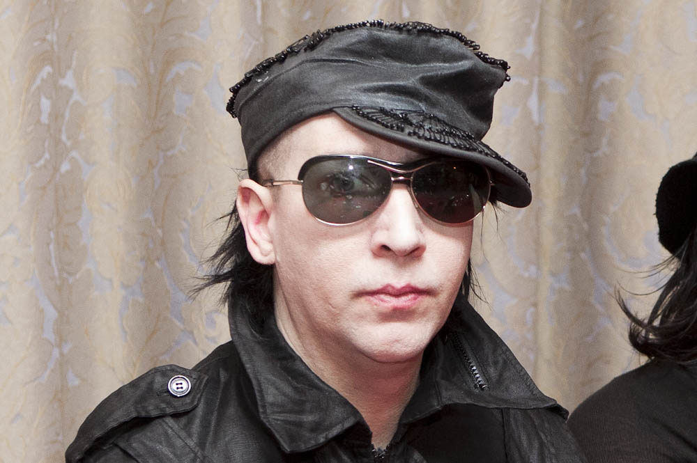 Marilyn Mansono spaudos konferencijos akimirka    / Mariaus Žičiaus nuotr.