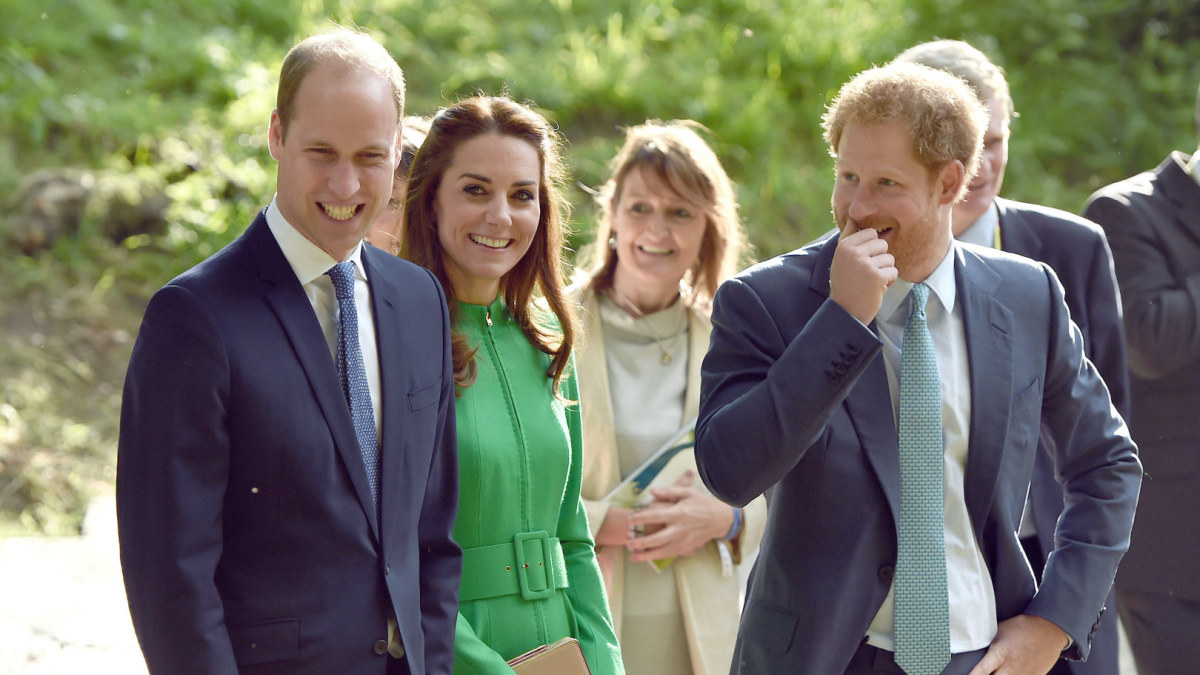 Princas Williamas su žmona Catherine ir princas Harry / Vida Press nuotr.