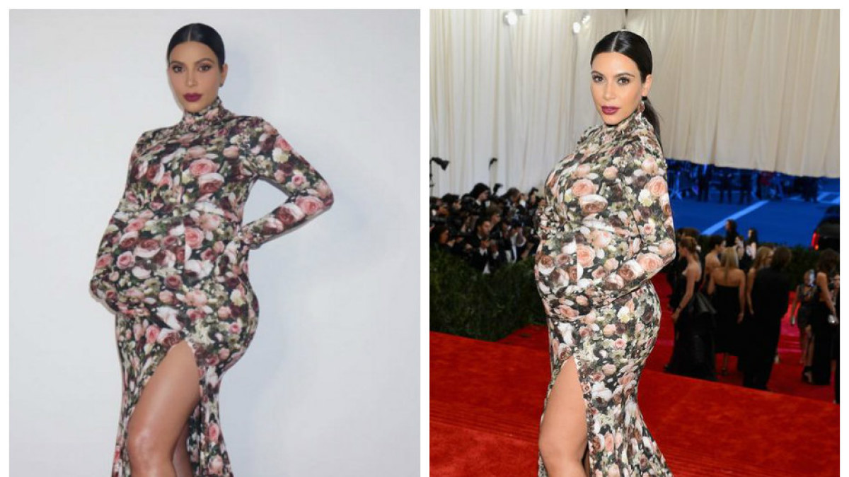 Per Heloviną Kim Kardashian apsivilko liūdnai pagarsėjusią savo suknelę / „Instagram“ ir „Scanpix“ nuotr.