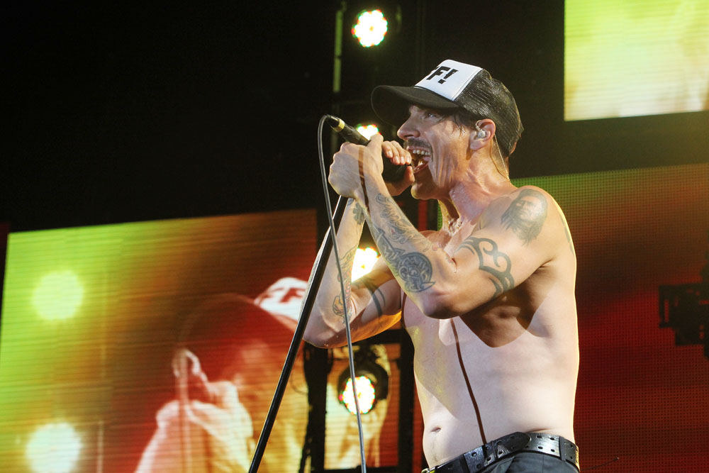 „Red Hot Chili Peppers“ koncerto akimirka / Teodoro Biliūno nuotr.