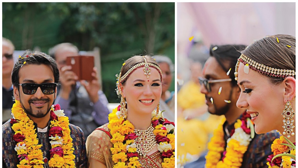 Adrės ir Jatin Modi vestuvių akimirka/Asmeninio archyvo nuotr.
