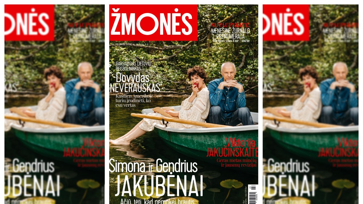 Simona ir Gendrius Jakubėnai/ Žurnalo „Žmonės“ viršelis