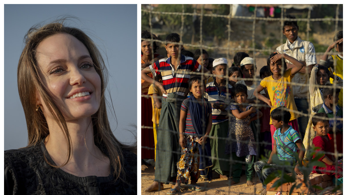 Angelinos Jolie vizitas Bangladešo pabėgėlių stovyklose