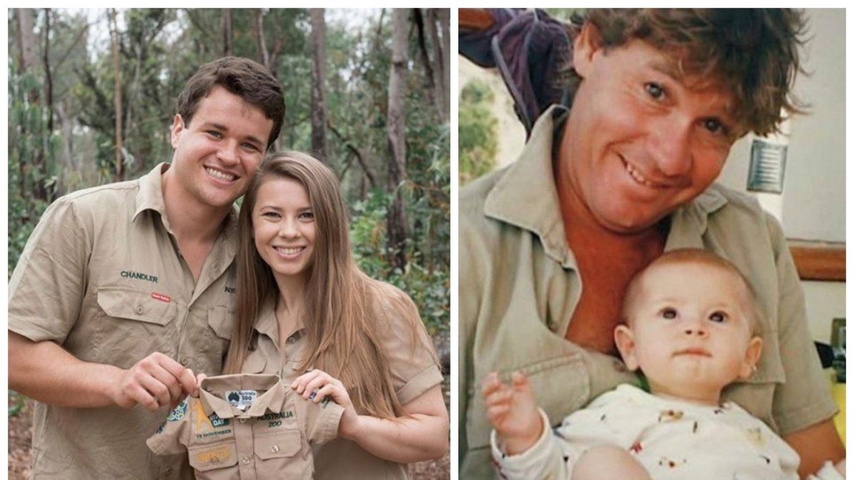 Kairėje: Bindi Irwin ir Chandleris Powellas / Dešinėje: Stevas Irwinas su Bindi Irwin / Socialinių tinklų nuotr.