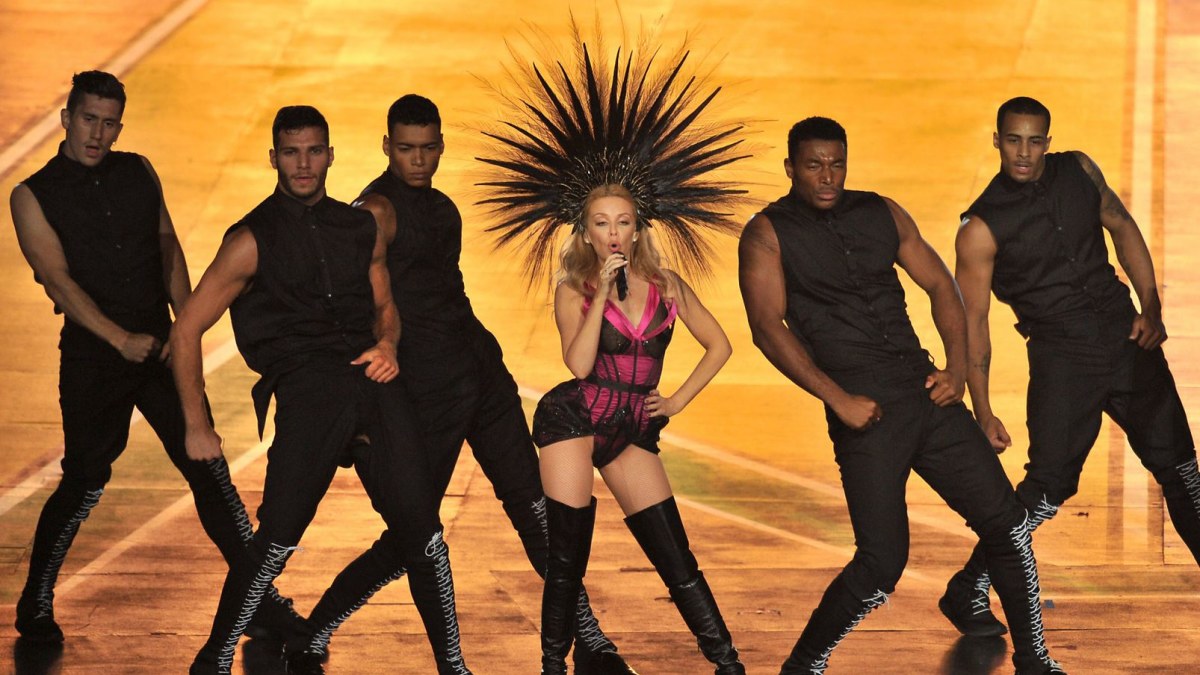 Kylie Minogue Sandraugos žaidynių uždarymo ceremonijoje / AFP/„Scanpix“ nuotr.