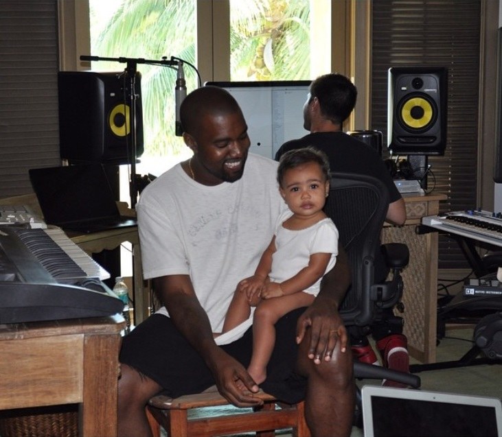Kanye Westas su dukra North / „Instagram“ nuotr.