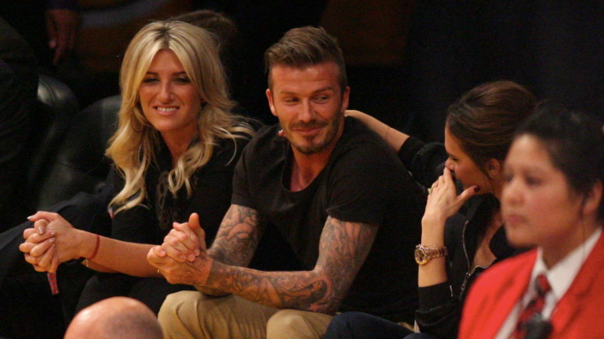 Joanne Beckham, Davidas Beckhamas ir Victoria Beckham / Vida Press nuotr.