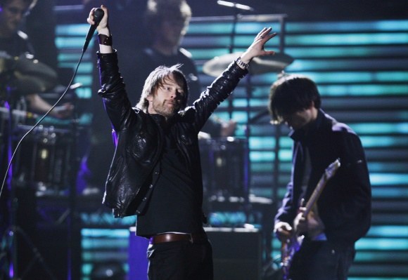 „Radiohead“ su lyderiu Thomu Yorke‘u priešakyje / „Reuters“/„Scanpix“ nuotr.