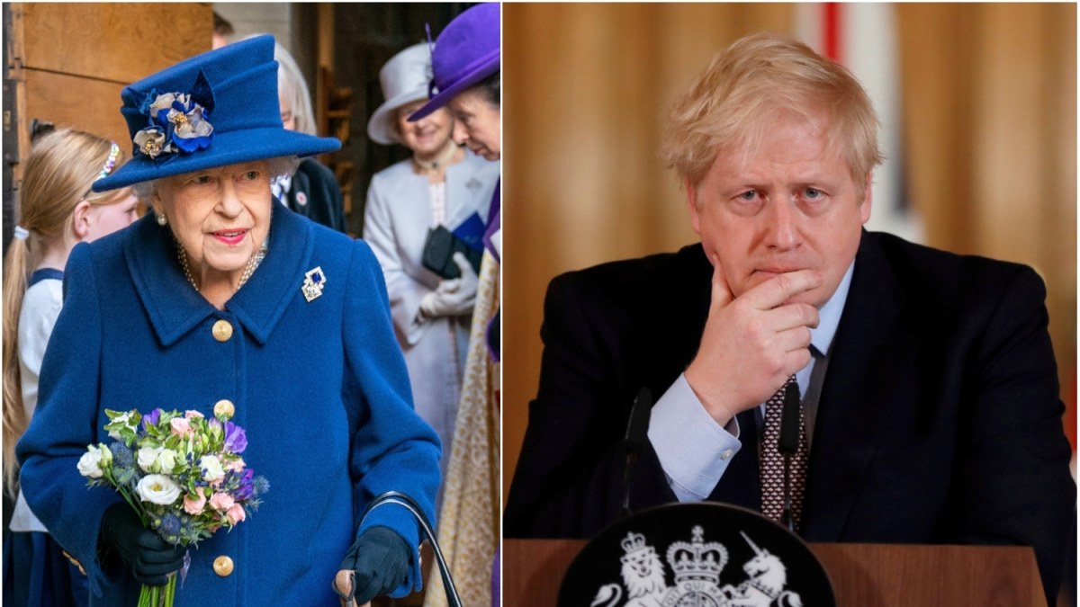 Elizabeth II ir Borisas Johnsonas / „Scanpix“ nuotr.