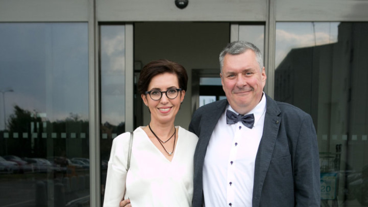 Haroldas Mackevičius su žmona Elvana  / Gretos Skaraitienės / BNS nuotr.