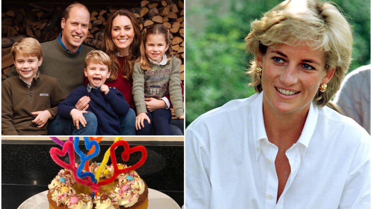 Princas Williamas ir Catherine Middleton su vaikais ir princesė Diana / „Scanpix“ ir „Instagram“ nuotr.