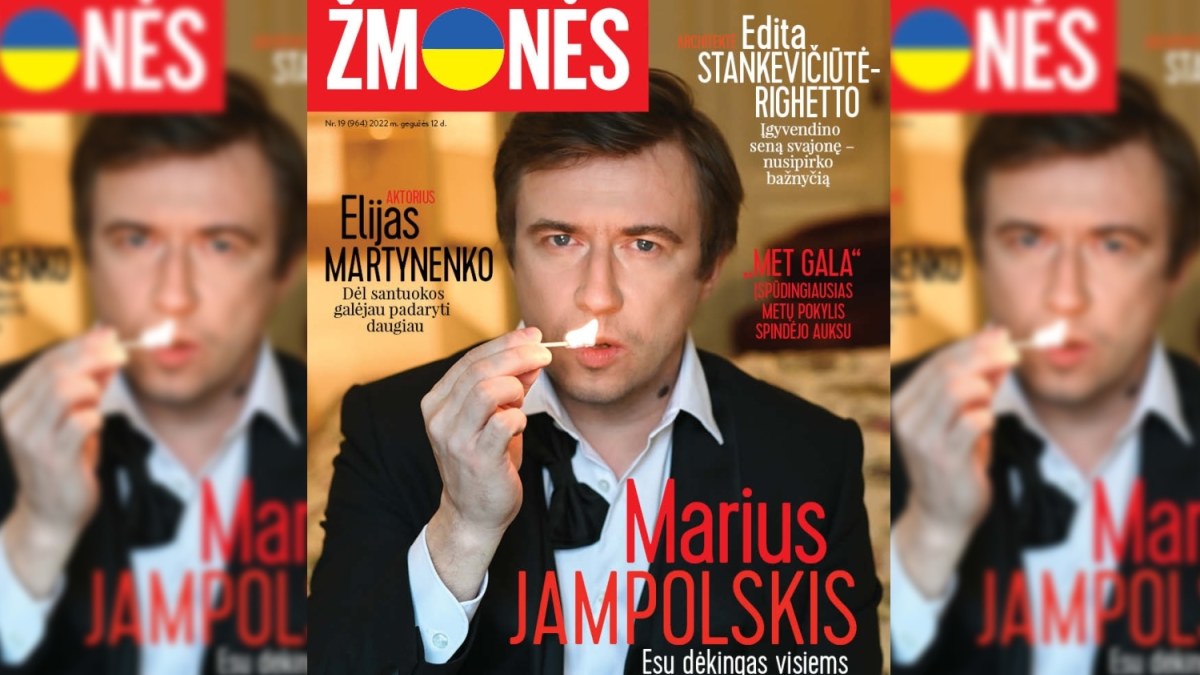 Marius Jampolskis / Žurnalo „Žmonės“ viršelis
