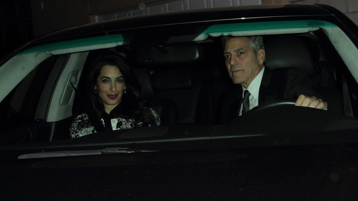 Amal ir George'as Clooney. / „Scanpix“/Xposurephotos.com nuotr.