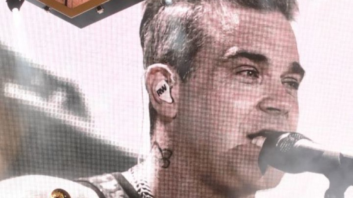 Robbie Williamso koncerto akimirka / Gabrieliaus Jauniškio nuotr.