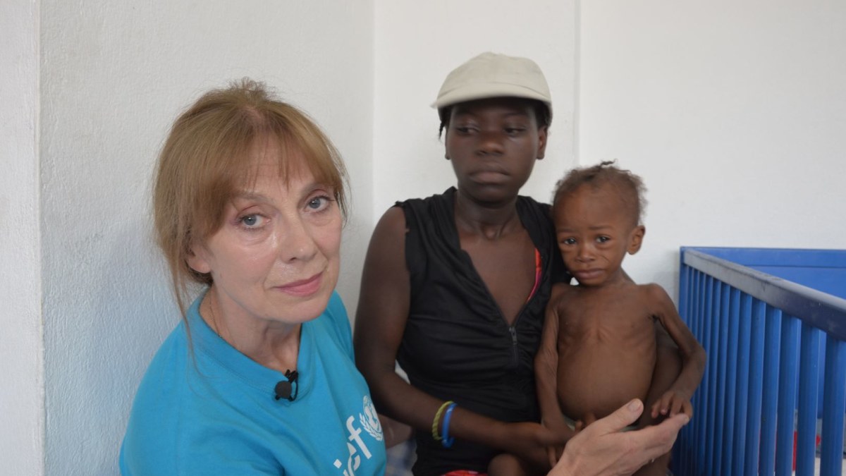 Virginija Kochanskytė Haityje / UNICEF nuotr.