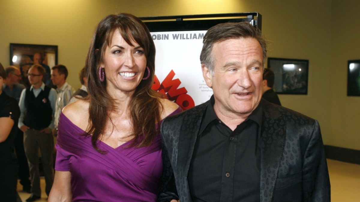 Robinas Williamsas su trečiąja žmona Susan Schneider (2009 m.) / „Reuters“/„Scanpix“ nuotr.