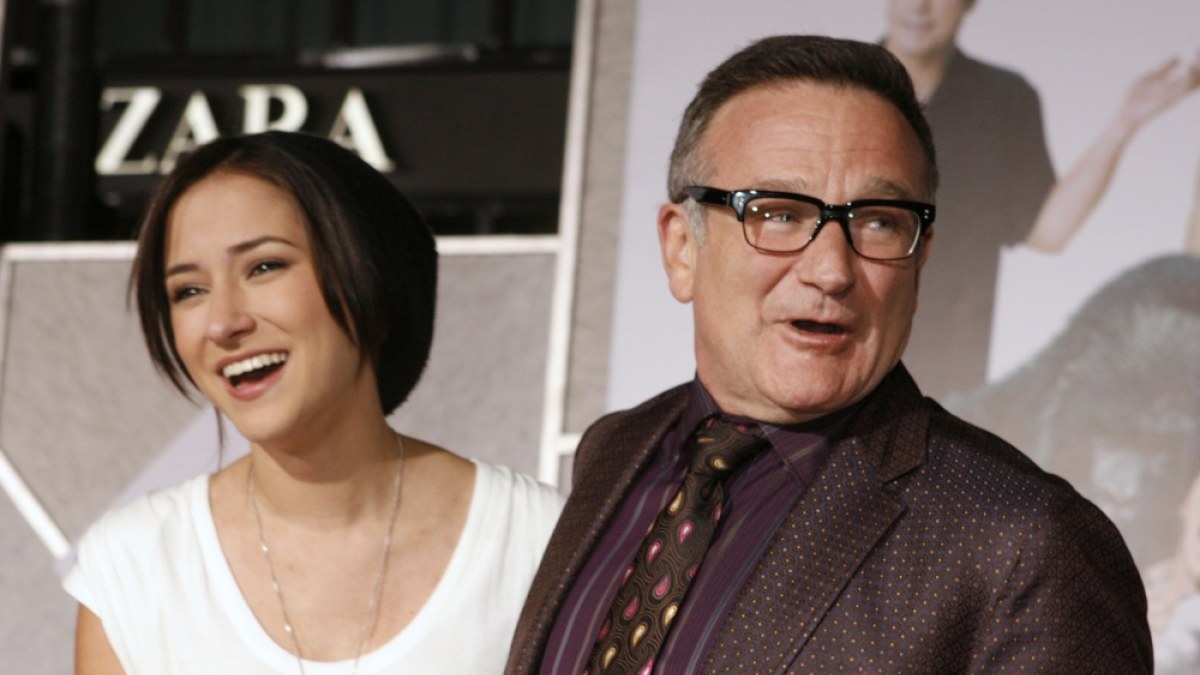 Robinas Williamsas su dukra Zelda Williams (2009 m.) / „Reuters“/„Scanpix“ nuotr.